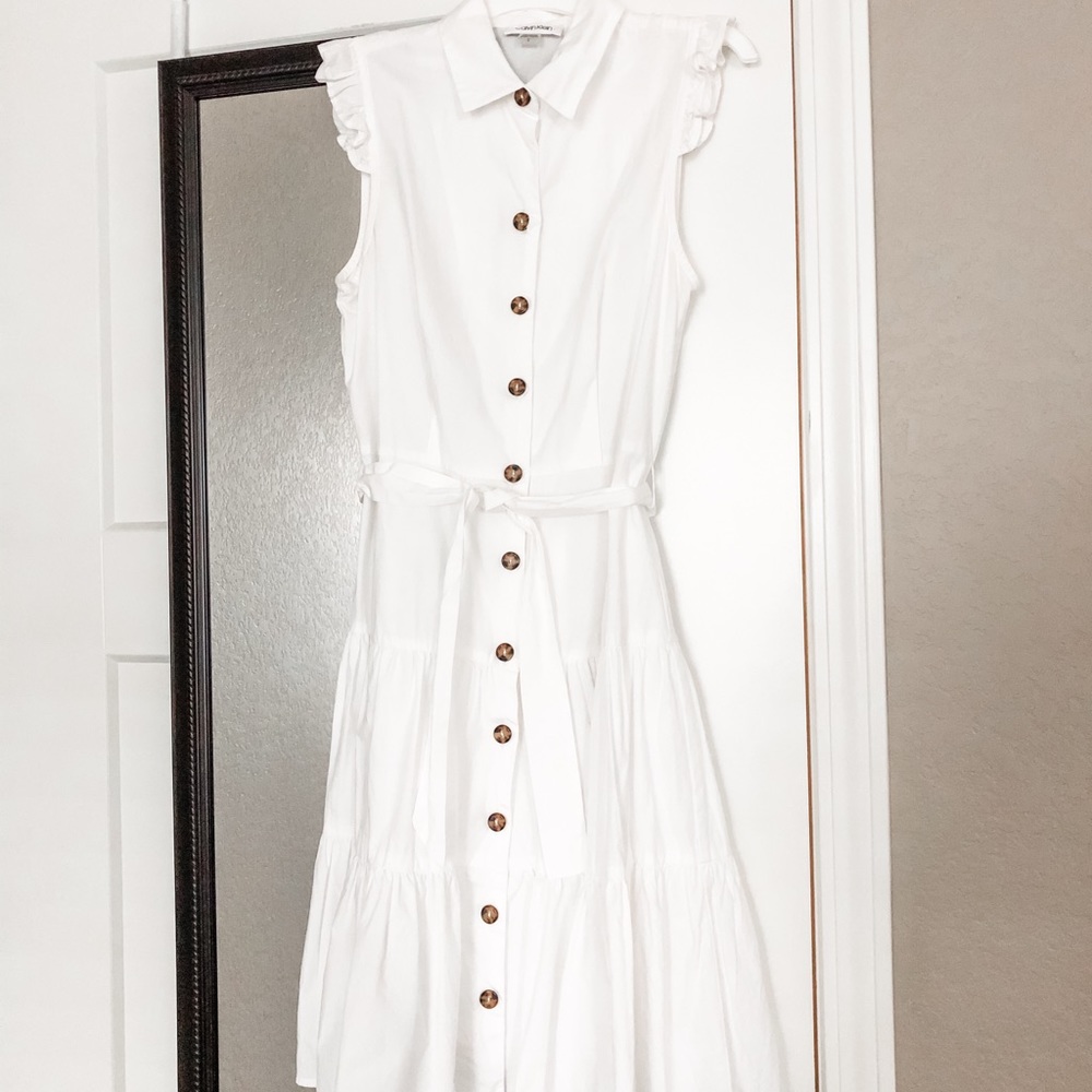 Calvin Klein white dress